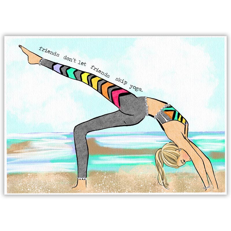 Friends Don’t Let Friends Skip Yoga (Blonde)