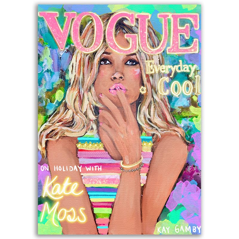 Kate Moss Vogue Cover Portrait