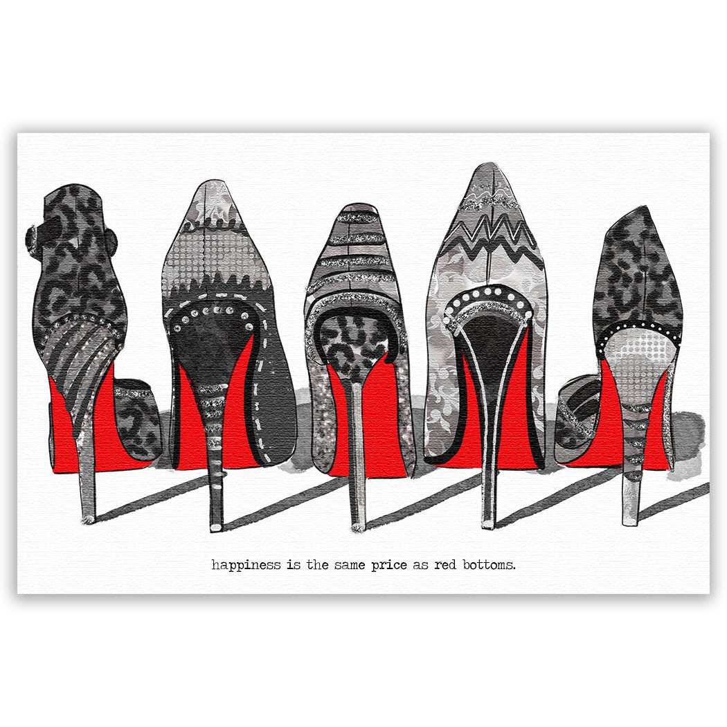 Happiness Is The Same Price As Red Bottoms (Black)